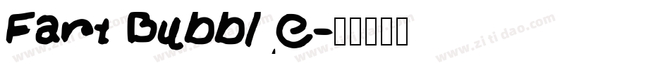 Fart Bubble字体转换
